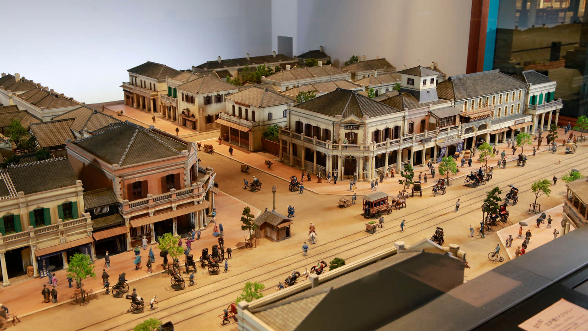 A model of Ginza Bricktown in the Edo-Tokyo Museum’s permanent exhibition